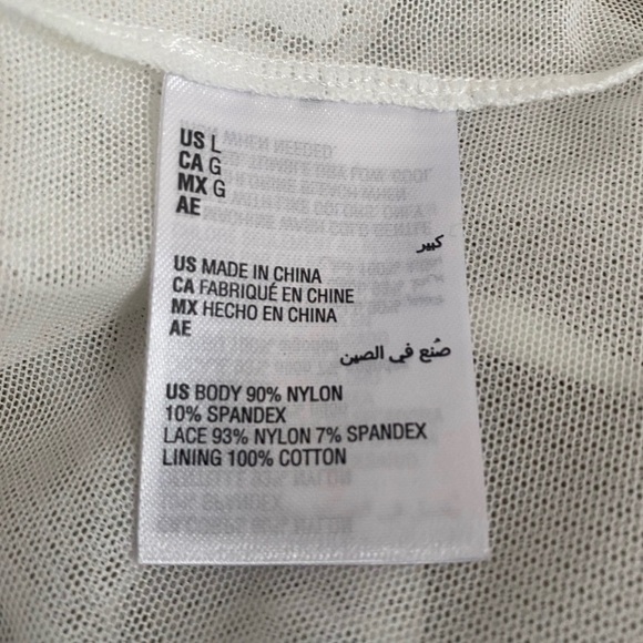 Lingerie ❤️INC international concepts ❤️Sheer Lace Cup Lingerie Bodysuit - Picture 4 of 7